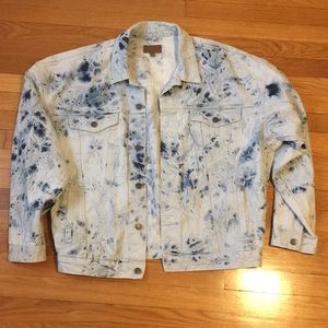 Tie dye jean jacket
